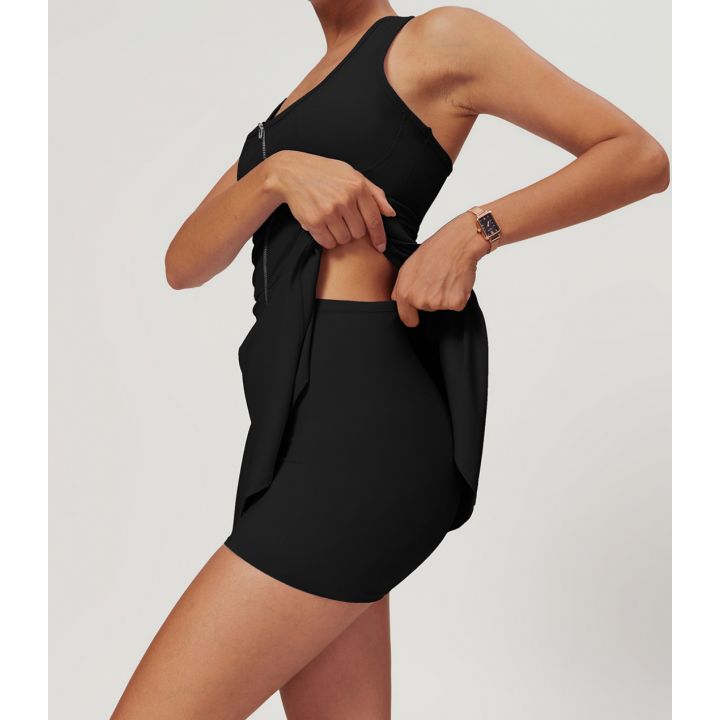 Фітнес сукня з шортиками з чашечками